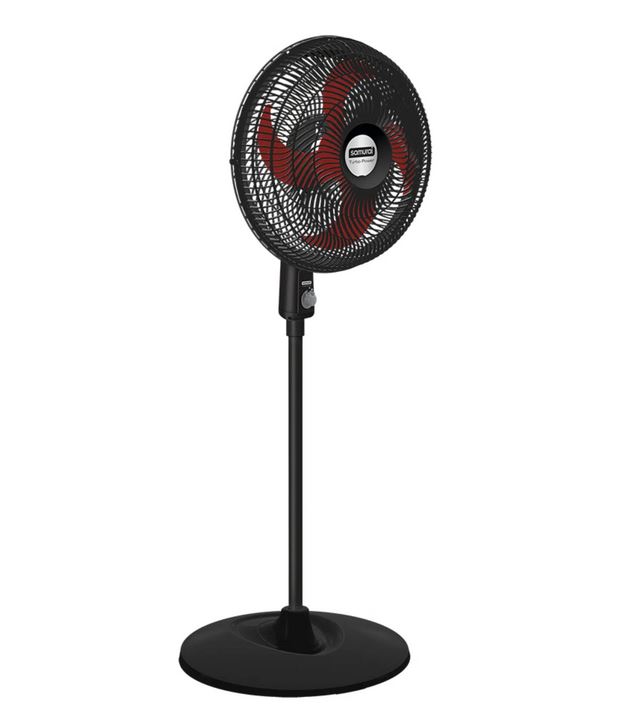 Ventilador Samurai Turbo Power Negro/Rojo     